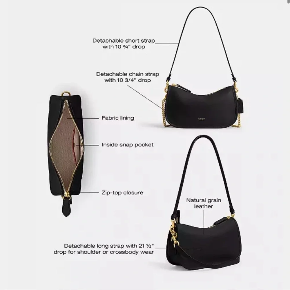 Coach Waverly Bag- Brass/ Black - Picture 13 of 14